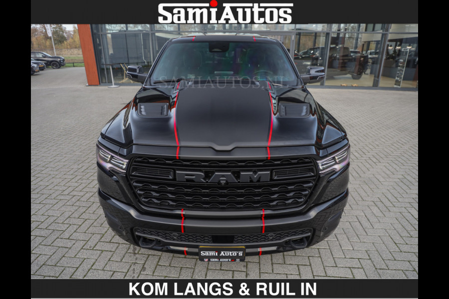 Dodge Ram LIMITED 2027 5.7 V8 HEMI | MAXIMAAL UITGERUST | DUBBELE CABINE | 5 PERSOONS | DC | Allernieuwste Limited uitvoering – volledig uitgerust met alle opties, inclusief MWK en normale laadbak Voorraad nr 3806