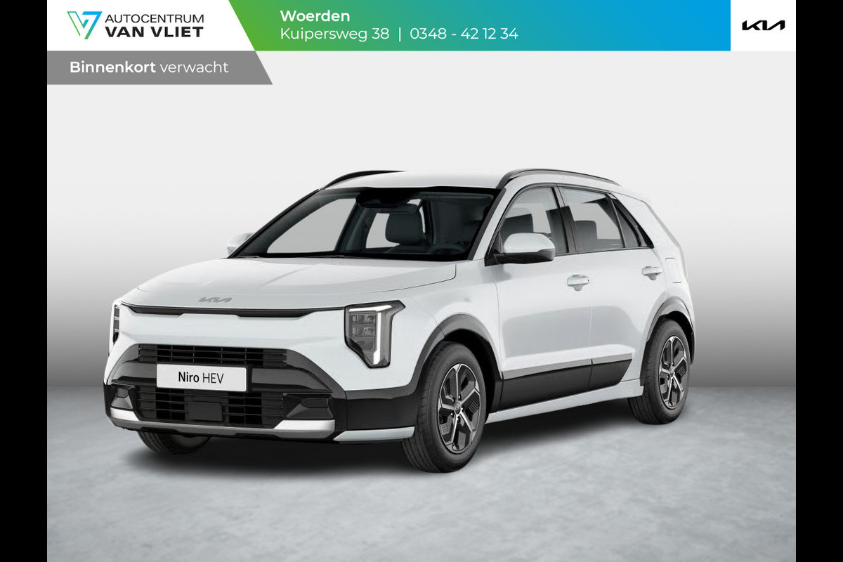 Kia Niro 1.6 GDi Hybrid DynamicPlusLine | Actieprijs* | Navi. | Clima. | Adapt. Cruise. | Achteruitrijcamera | Dodehoekassistentie | Schuif-/Kantel Zonnedak | Stoel&Stuur Verwarming