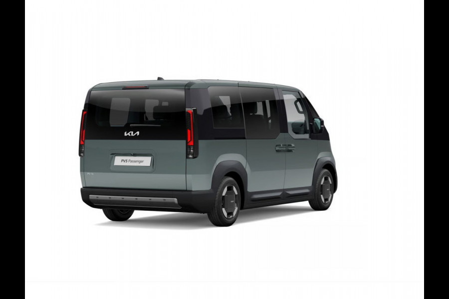 Kia PV5 Passenger Elite Executive 71.2 kWh | Actieprijs* | Navi. | Clima. | Adapt. Cruise. | Achteruitrijcamera | Parkeersensoren | Stoel&Stuur Verwarming | Dodehoekcamera | Vegan Lederen Stoelbekleding