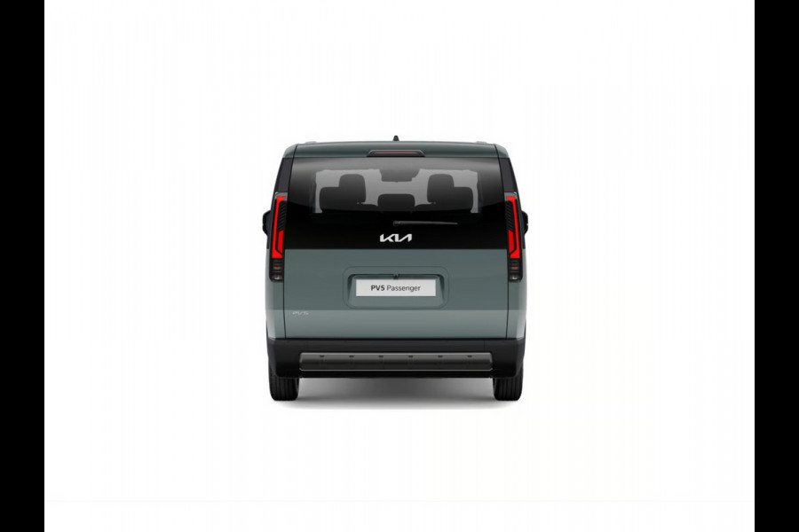 Kia PV5 Passenger Elite Executive 71.2 kWh | Actieprijs* | Navi. | Clima. | Adapt. Cruise. | Achteruitrijcamera | Parkeersensoren | Stoel&Stuur Verwarming | Dodehoekcamera | Vegan Lederen Stoelbekleding