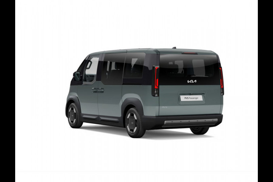 Kia PV5 Passenger Elite Executive 71.2 kWh | Actieprijs* | Navi. | Clima. | Adapt. Cruise. | Achteruitrijcamera | Parkeersensoren | Stoel&Stuur Verwarming | Dodehoekcamera | Vegan Lederen Stoelbekleding