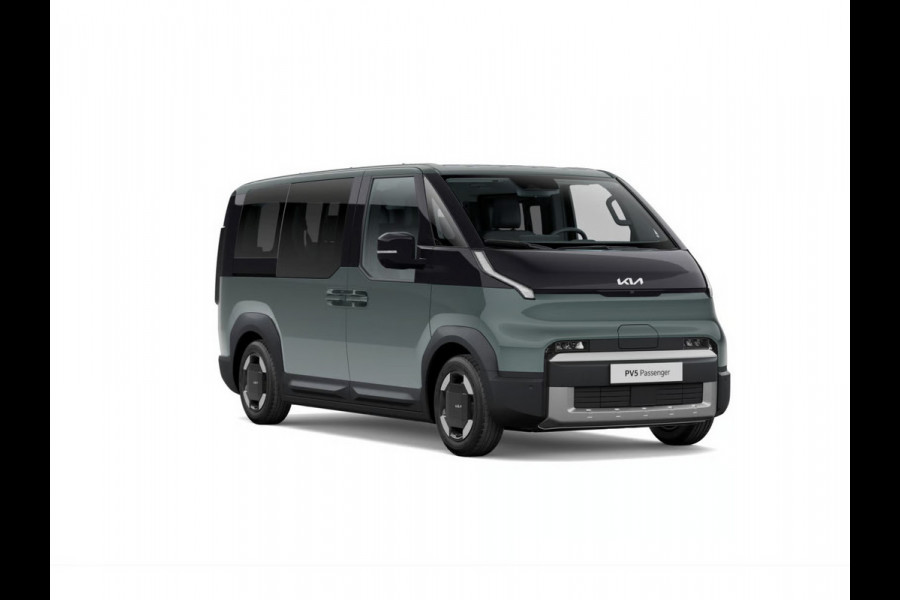 Kia PV5 Passenger Elite Executive 71.2 kWh | Actieprijs* | Navi. | Clima. | Adapt. Cruise. | Achteruitrijcamera | Parkeersensoren | Stoel&Stuur Verwarming | Dodehoekcamera | Vegan Lederen Stoelbekleding