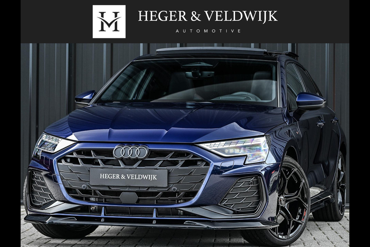 Audi A3 Sportback 45 TFSI e S edition Competition | Panoramadak | 5 jr Garantie | HUD | Sonos Sound | Camera | Ambiance interieur | Active Cruise | S-Seats + Memory | Stoelverwarming | Keyless |