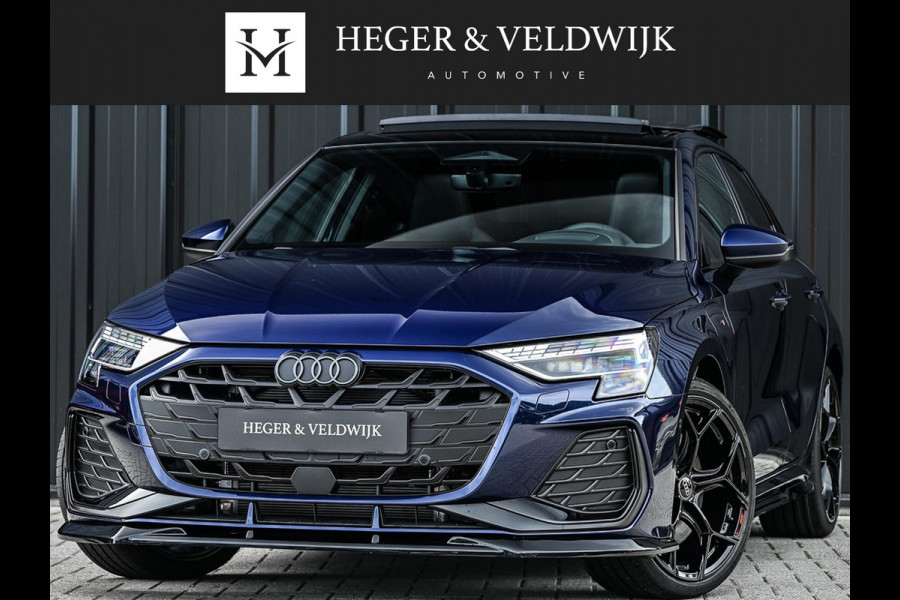Audi A3 Sportback 45 TFSI e S edition Competition | Panoramadak | 5 jr Garantie | HUD | Sonos Sound | Camera | Ambiance interieur | Active Cruise | S-Seats + Memory | Stoelverwarming | Keyless |