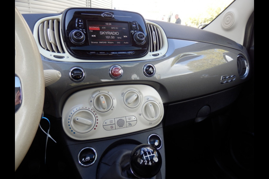 Fiat 500 80 pk. Collezione I Airco I 16 inch LM velgen I Nav. I