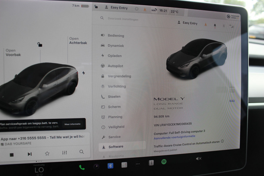 Tesla Model Y Long Range AWD 75 kWh / SOH 90,1% / Autopilot / Panoramadak / Camera / 20'' / Keyless / Leder / Dodehoek / Navigatie / Stoelverwarming