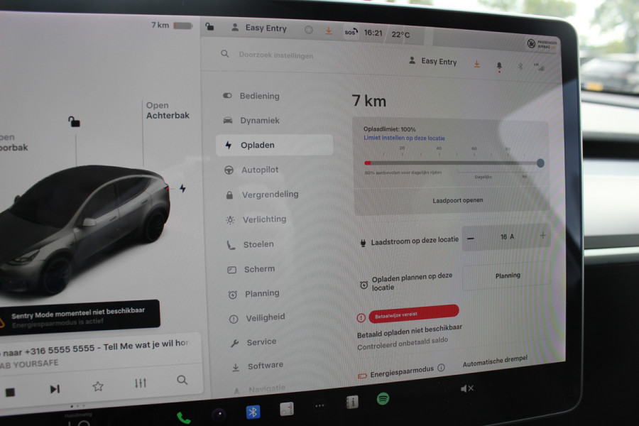 Tesla Model Y Long Range AWD 75 kWh / SOH 90,1% / Autopilot / Panoramadak / Camera / 20'' / Keyless / Leder / Dodehoek / Navigatie / Stoelverwarming