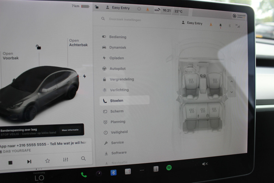 Tesla Model Y Long Range AWD 75 kWh / SOH 90,1% / Autopilot / Panoramadak / Camera / 20'' / Keyless / Leder / Dodehoek / Navigatie / Stoelverwarming