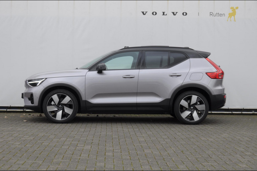 Volvo EX40 252PK Single Motor Extended Range 82 kWh Plus / Lounge Pakket / Extra getint glas / 360 Camera / 20'' velgen / Panoramadak / Zwart dak