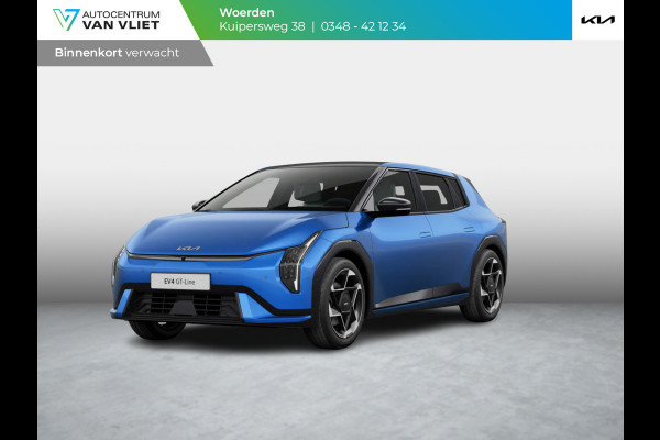 Kia EV4 GT-Line 81.4 kWh | Actieprijs* | Navi. | Clima. | Adapt. Cruise. | Dodehoekassistentie | Schuif-/Kanteldak | Harman Kardon | GT-Line Bekleding In Vegan Leder | Massagefunctie