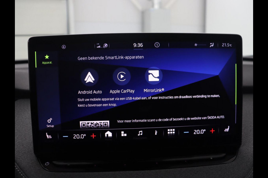 Škoda ENYAQ iV 60 | SOH 92,1 % | Trekhaak | Pano.Dak | LED | Stoelverwarming | Navigatie | Apple Carplay |