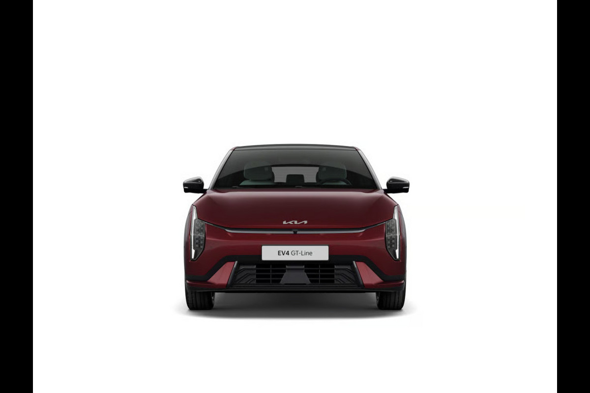Kia EV4 GT-PlusLine 81.4 kWh | Actieprijs* | Navi. | Clima. | Adapt. Cruise. | Dodehoekassistentie | Achteruitrijcamera | Panodak | Harman Kardon | GT-Line Bekleding In Vegan Leder | Massagefunctie | Dodehoekcamera | Slimme Parkeerassistentie