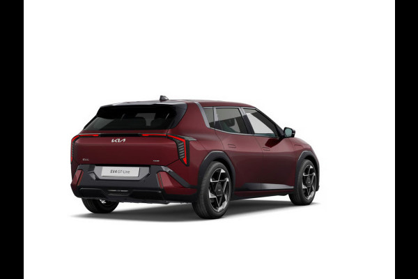 Kia EV4 GT-PlusLine 81.4 kWh | Actieprijs* | Navi. | Clima. | Adapt. Cruise. | Dodehoekassistentie | Achteruitrijcamera | Schuif-/Kanteldak | Harman Kardon | GT-Line Bekleding In Vegan Leder | Massagefunctie | Dodehoekcamera | Slimme Parkeerassistentie