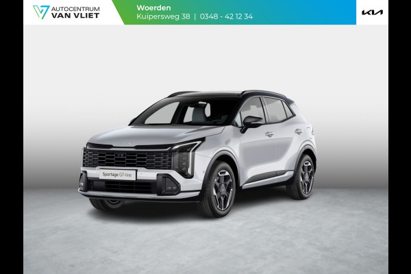 Kia Sportage 1.6 T-GDi Hybrid GT-PlusLine | Actieprijs* | Navi. | Clima. | Adapt. Cruise. | Stoel&Stuur Verwarming | Dodehoekcamera | Panodak | GT-Line Bekleding In Suède/Lederlook | Parkeersensoren | Harman Kardon | Slimme Parkeerassistentie