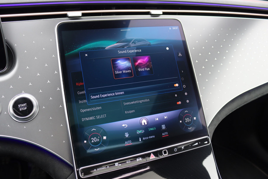 Mercedes-Benz EQS 450+ AMG Line Premium 108 kWh | Luchtvering | Achterasbesturing | Distronic+ | Trekhaak | HUD | Verwarmd Stuurwiel | Memory | Digital Light | Burmester | Stoelverwarming |