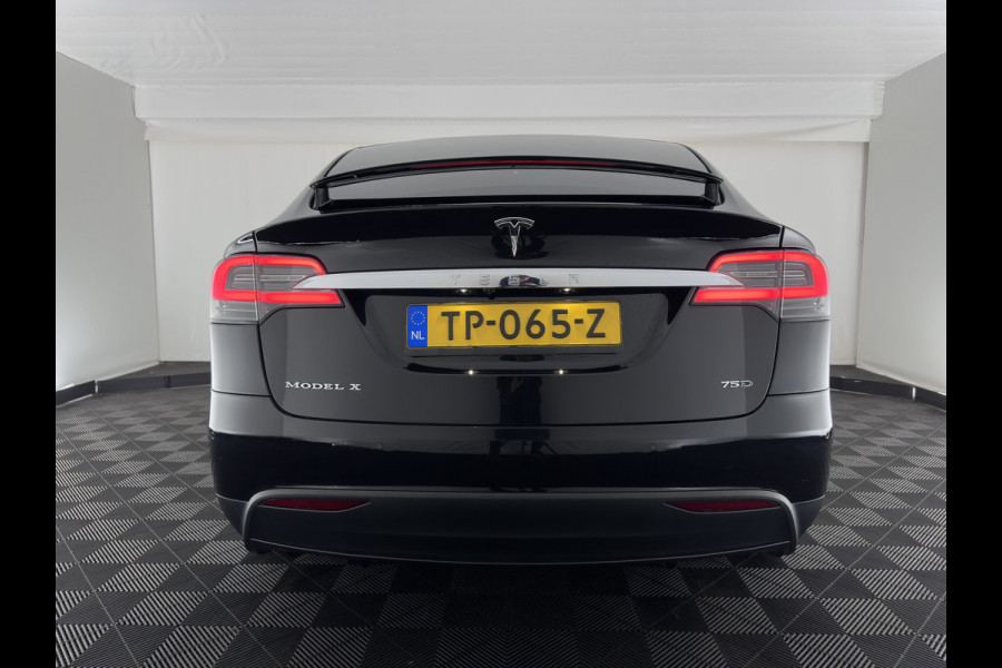 Tesla Model X 75D Base ( 7-Pers. ) [3-Fase-17kW] {SoH-84%} (INCL-BTW) Aut. *PANO | LEATHER | NAVI-FULLMAP | FULL-LED | AIRSUSPENSION | DIGI-COCKPIT | CCS-FASTLOADER | KEYLESS | DAB+ | HEATED-SPORTSEATS | PRIVACY-GLASS | AUTOPILOT |  20"A