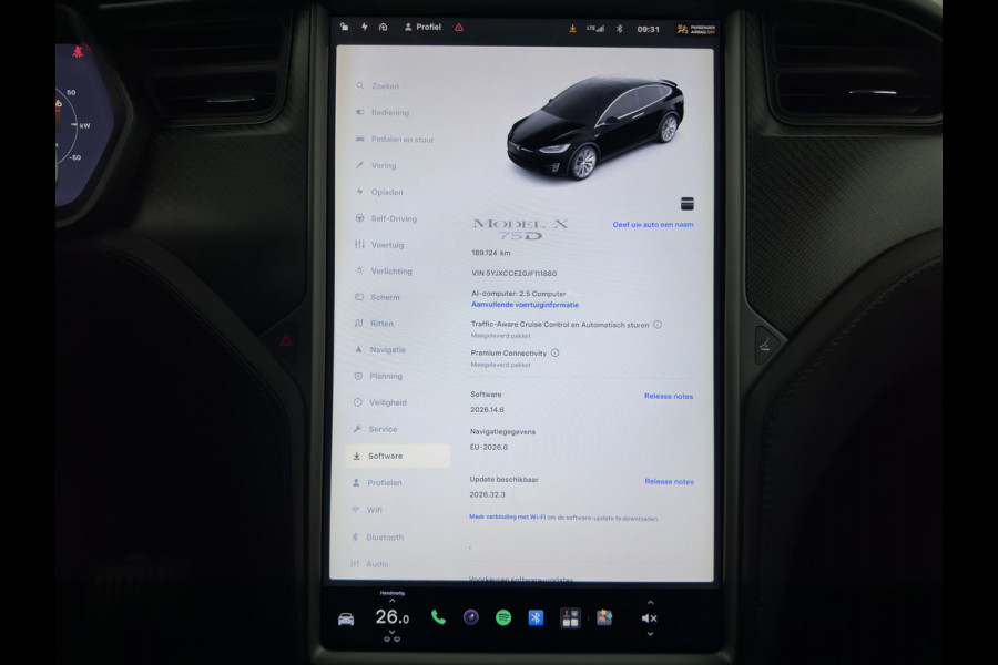 Tesla Model X 75D Base ( 7-Pers. ) [3-Fase-17kW] {SoH-84%} (INCL-BTW) Aut. *PANO | LEATHER | NAVI-FULLMAP | FULL-LED | AIRSUSPENSION | DIGI-COCKPIT | CCS-FASTLOADER | KEYLESS | DAB+ | HEATED-SPORTSEATS | PRIVACY-GLASS | AUTOPILOT |  20"A
