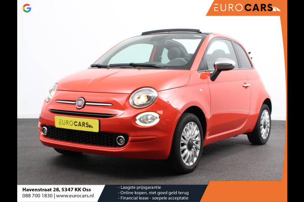 Fiat 500C 1.0 Hybrid Cabrio Navigatie Climate Control Cruise control Lichtmetalen velgen Apple Carplay/ Android Auto Navigatie Parkeersensor achter