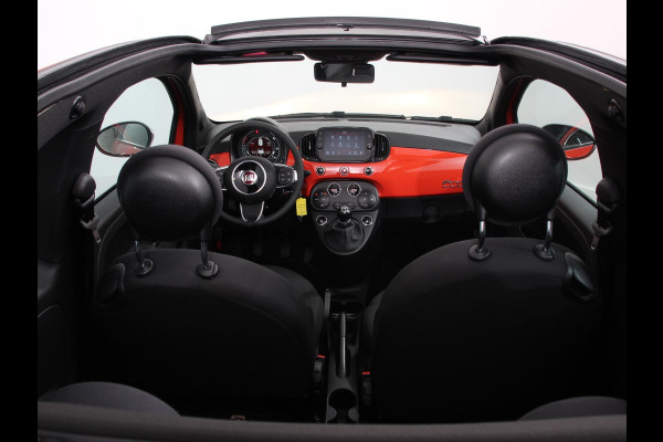 Fiat 500C 1.0 Hybrid Cabrio Navigatie Climate Control Cruise control Lichtmetalen velgen Apple Carplay/ Android Auto Navigatie Parkeersensor achter