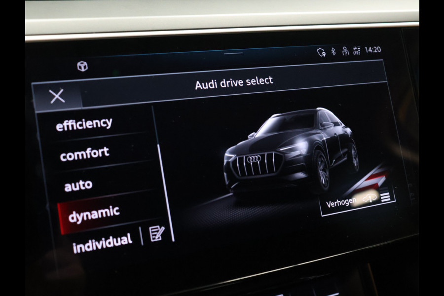 Audi e-tron Sportback 55 quattro Sport 95 kWh 92,5%SOH [BANG & OLUFSEN PREMIUM SOUNDSYSTEM, CRUISE CONTROL, MEMORY SEATS, DIGITAL DASH, TOP VIEW 360 CAMERA, NAVIGATIE, BLUETOOTH, ELEKTRISCHE ACHTERKLEP, CLIMATE CONTROL, LED, NIEUWSTAAT]