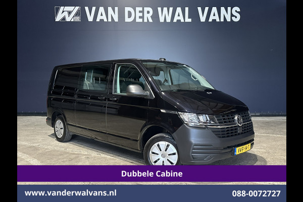 Volkswagen Transporter 2.0 TDI 150pk Automaat L2H1 Dubbele Cabine Euro6 Airco | 6-Zits | Camera | Navigatie | Apple Carplay | Cruisecontrol Android Auto, Stoelverwarming, 2500kg Trekhaak, Achterklep
