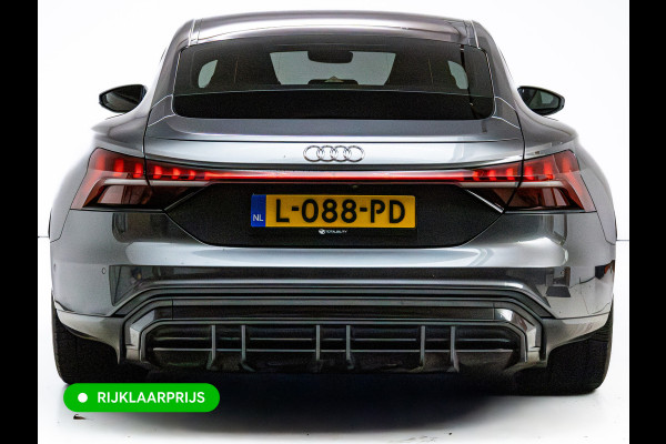 Audi e-tron GT 93 kWh | Luchtvering | Panoramadak | Daytona grijs | Leer | 20" LMV | Stoelverwarming V+A | Ambienteverlichting, Camera systeem Area View, Volledig Audi dealer onderhouden