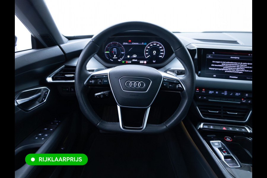 Audi e-tron GT 93 kWh | Luchtvering | Panoramadak | Daytona grijs | Leer | 20" LMV | Stoelverwarming V+A | Ambienteverlichting, Camera systeem Area View, Volledig Audi dealer onderhouden