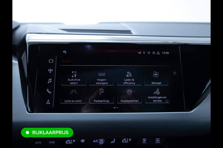 Audi e-tron GT 93 kWh | Luchtvering | Panoramadak | Daytona grijs | Leer | 20" LMV | Stoelverwarming V+A | Ambienteverlichting, Camera systeem Area View, Volledig Audi dealer onderhouden