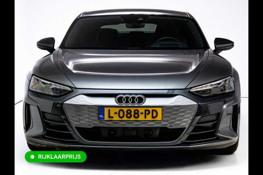Audi e-tron GT 93 kWh | Luchtvering | Panoramadak | Daytona grijs | Leer | 20" LMV | Stoelverwarming V+A | Ambienteverlichting, Camera systeem Area View, Volledig Audi dealer onderhouden