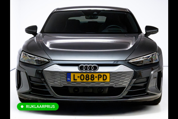 Audi e-tron GT 93 kWh | Luchtvering | Panoramadak | Daytona grijs | Leer | 20" LMV | Stoelverwarming V+A | Ambienteverlichting, Camera systeem Area View, Volledig Audi dealer onderhouden