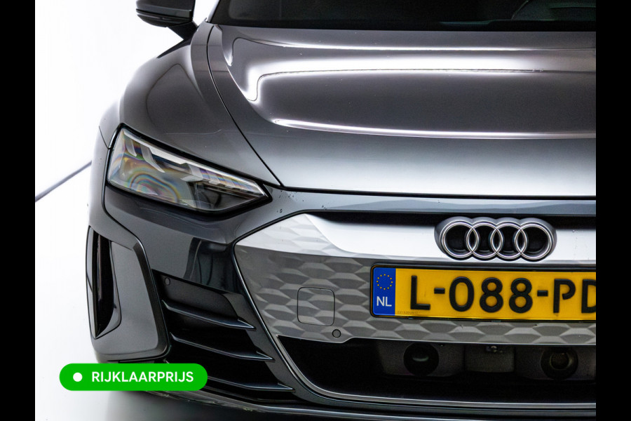 Audi e-tron GT 93 kWh | Luchtvering | Panoramadak | Daytona grijs | Leer | 20" LMV | Stoelverwarming V+A | Ambienteverlichting, Camera systeem Area View, Volledig Audi dealer onderhouden