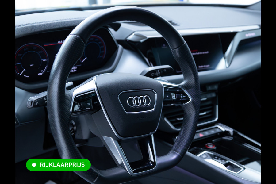Audi e-tron GT 93 kWh | Luchtvering | Panoramadak | Daytona grijs | Leer | 20" LMV | Stoelverwarming V+A | Ambienteverlichting, Camera systeem Area View, Volledig Audi dealer onderhouden