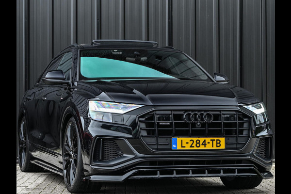 Audi Q8 55 TFSI e quattro Pro Line Plus | Panoramadak | Night Vision | B&O | HUD | 360 Camera | Adaptive Cruise | Luchtvering | Stoelverwarming V+A | Ambiance Verlichting | Trekhaak |