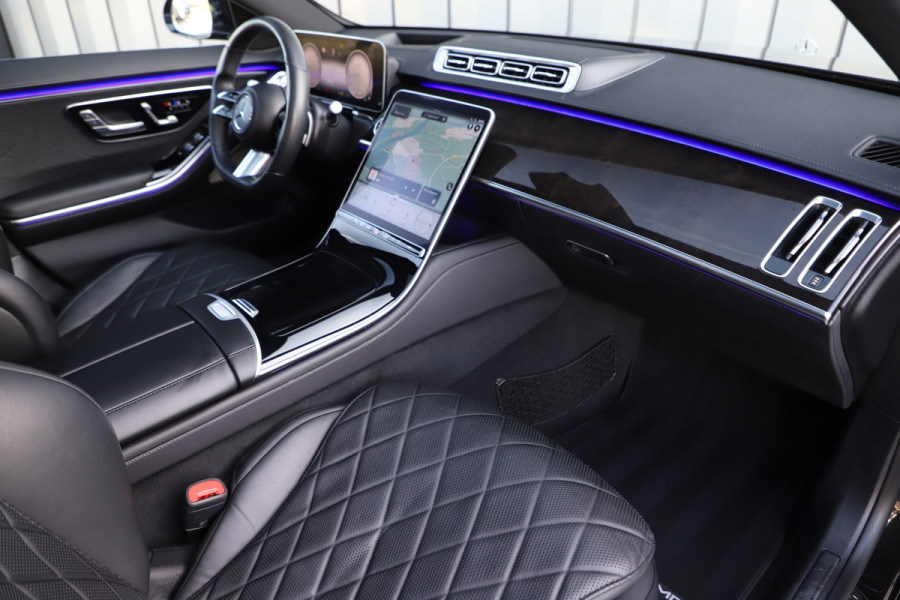 Mercedes-Benz S-Klasse 400d AMG 4MATIC Lang | 331PK | Luchtvering | Massage | Head-up | Keyless-go | Distronic+ | Leder exclusief | 2021.