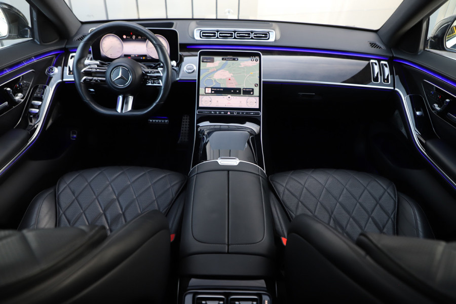 Mercedes-Benz S-Klasse 400d AMG 4MATIC Lang | 331PK | Luchtvering | Massage | Head-up | Keyless-go | Distronic+ | Leder exclusief | 2021.