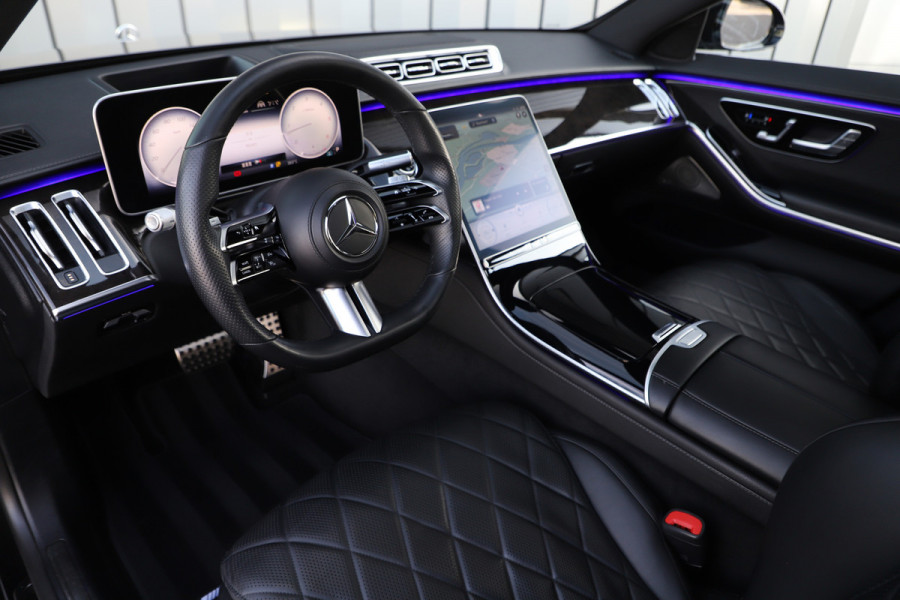 Mercedes-Benz S-Klasse 400d AMG 4MATIC Lang | 331PK | Luchtvering | Massage | Head-up | Keyless-go | Distronic+ | Leder exclusief | 2021.