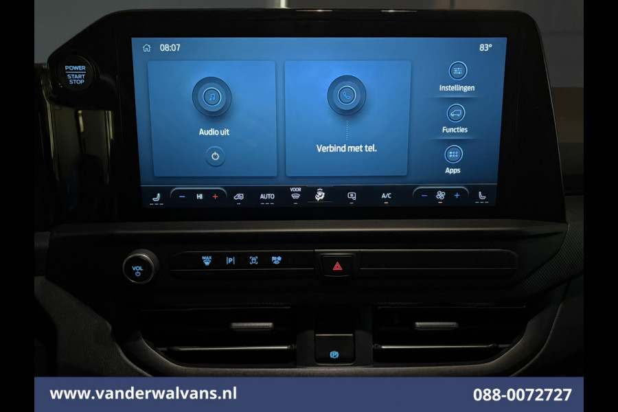 Ford Transit Custom 2.0 TDCI 136pk L2H1 Euro6 Airco | Camera | LED | Apple Carplay | Cruisecontrol | 2500kg Trekhaak LM Velgen, Android Auto, Verwarmde voorruit, Stoelverwarming, Parkeersensoren, Bijrijdersbank