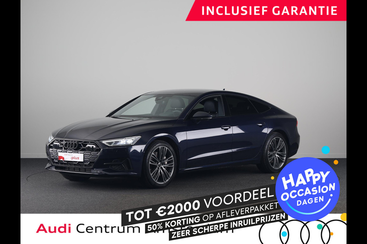 Audi A7 Sportback 50 TFSI e quattro Pro Line 299pk | Lederen bekleding | Head up Display | Wegklapbare trekhaak  | 20 inch Lichtmetalen velgen | Verlengde garantie | Stoelverwarming