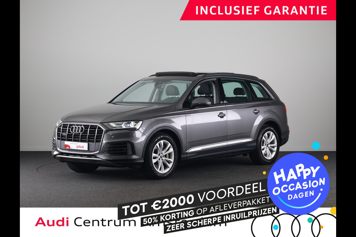 Audi Q7 55 TFSI e quattro Pro Line 340pk | Panoramadak | Parkeercamera | Lederen bekleding | Elektrisch verstelbare en verwarmbare voorstoelen |