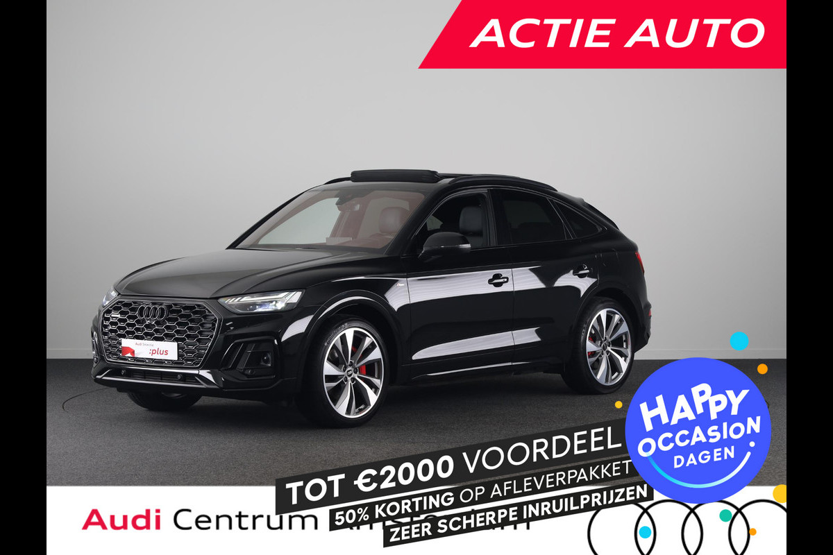 Audi Q5 Sportback 55 TFSI e S edition Competition 367pk | Private Lease € 994,- per maand |  Panoramadak | Trekhaak | Head up Display | B&O Premium Audio | Verlengde garantie | S-line interieur