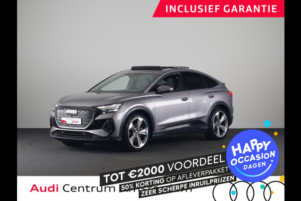 Audi Q4 Sportback e-tron 40 S edition 77 kWh 204 pk | Navigatie | Warmtepomp | Panoramadak | Parkeersensoren | Achteruitrijcamera | Lederen bekleding | Lichtmetalen velgen 21" | SONOS soundsystem | S-Line |