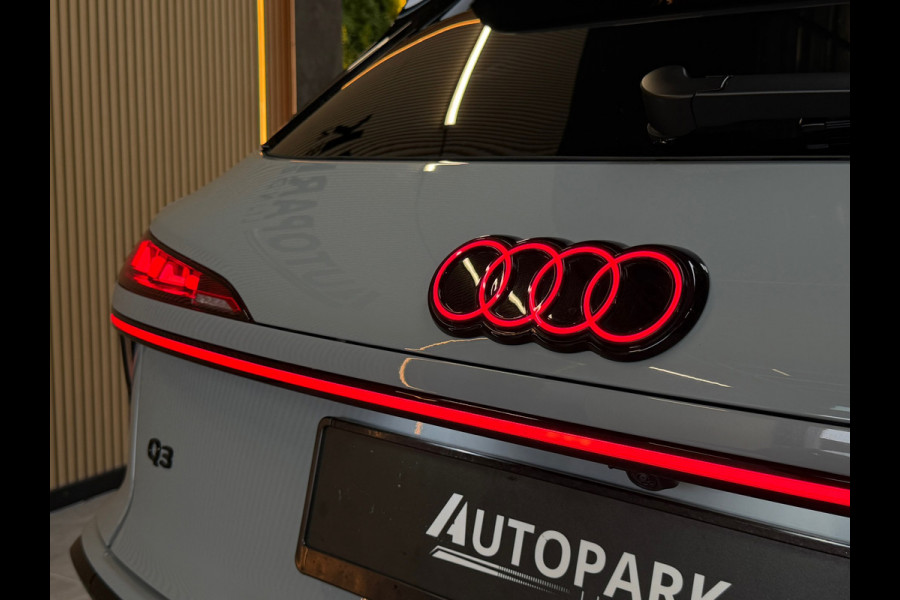 Audi Q3 1.5 e-hybrid 3X S-LINE |PANO|SONOS|HuD|360CAM|MEMORY|KEYLESS|FABRIEKSGARANTIE 2030|DODEHOEK|SFEERVERLICHTING|20 INCH|VOL!