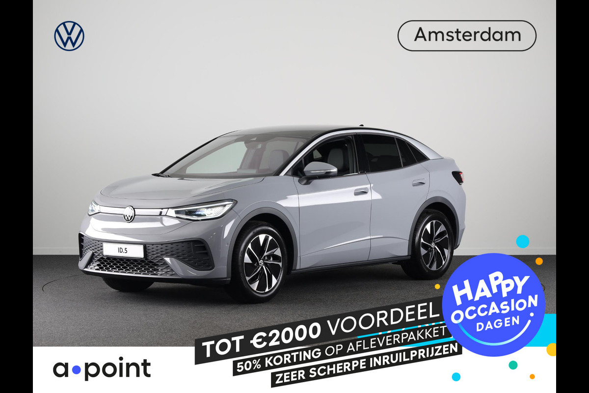 Volkswagen ID.5 Pro Business 77 kWh accu, 210 kW / 286 pk SUV Elek | 360 Camera | Led matrix | Navigatie | Elektrische Achterklep | Panoramdak | Stoelverwarming |
