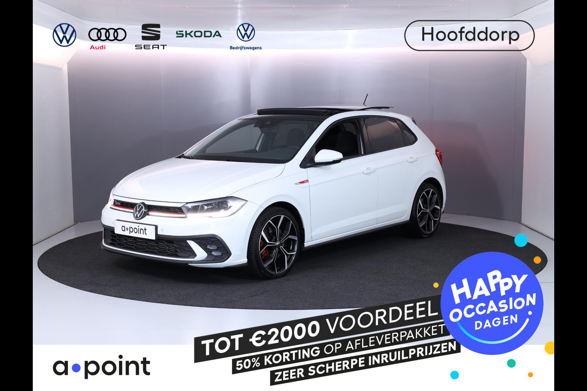 Volkswagen Polo 2.0 TSI GTI Automaat (DSG) | Panoramadak |  | Achteruitrijcamera | Stoelverwarming |Parkeersensoren|Adaptieve cruise control | | Private lease vanaf € 649,- pm|Verlengde garantie|Navigatie via App
