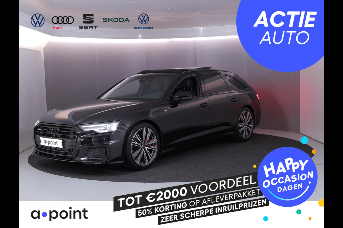 Audi A6 Avant 55 TFSI e quattro Pro Line S Competition 367 pk S-tronic | Navigatie | Panoramadak | Parkeersensoren | Achteruitrijcamera | Lederen bekleding | Stoelverwarming | S-Line |