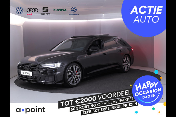 Audi A6 Avant 55 TFSI e quattro Pro Line S Competition 367 pk S-tronic | Navigatie | Panoramadak | Parkeersensoren | Achteruitrijcamera | Lederen bekleding | Stoelverwarming | S-Line |