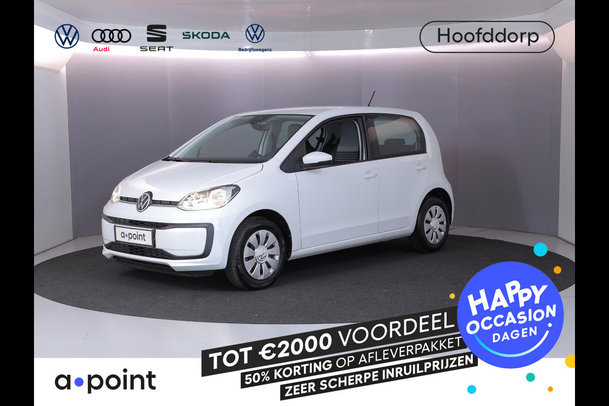 Volkswagen up! 1.0 65 pk | Navigatie via App | Airco | Parkeersensoren achter | Achteruitrijcamera | Cruise control |