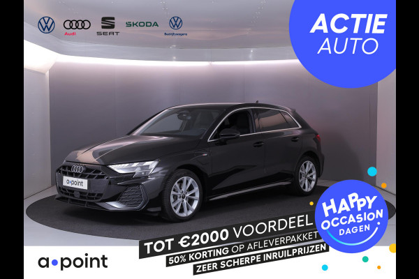 Audi A3 Sportback 40 TFSI e S edition 204 pk S-tronic | Verlengde garantie | Parkeersensoren (Park assist) | Achteruitrijcamera | Adaptieve cruise control | Autom. airco (3 zones) | S-Line |