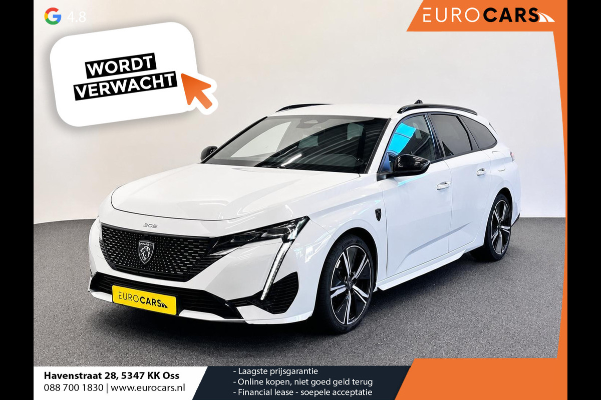 Peugeot 308 SW 1.6 Plug-in Hybrid 225 GT Navigatie Apple Carplay/Android Auto Camera Parkeersensoren Adaptive Cruise Control Stoelverwarming FULL LED Climate Control Virtual Cockpit Lichtmetalen velgen