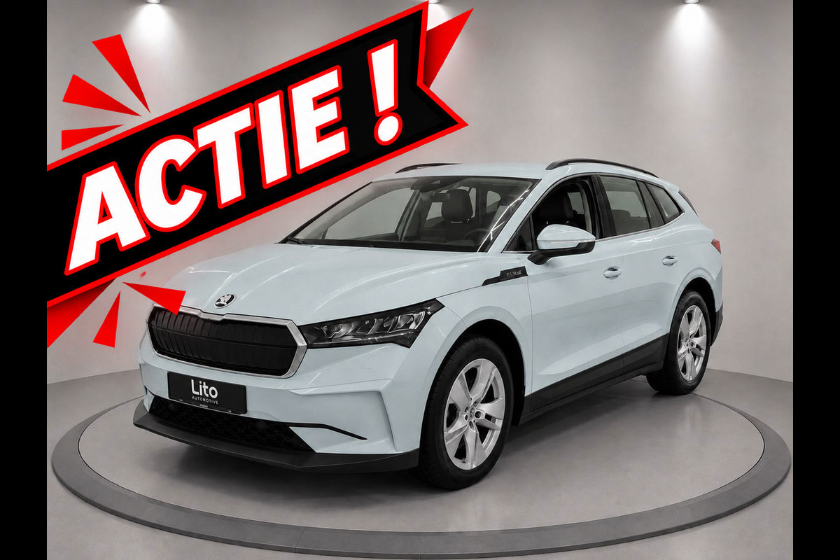 Škoda ENYAQ iV 60|LEDER|NAVI|AIRCO|NL-AUTO|NAP|ELECTRIC|
